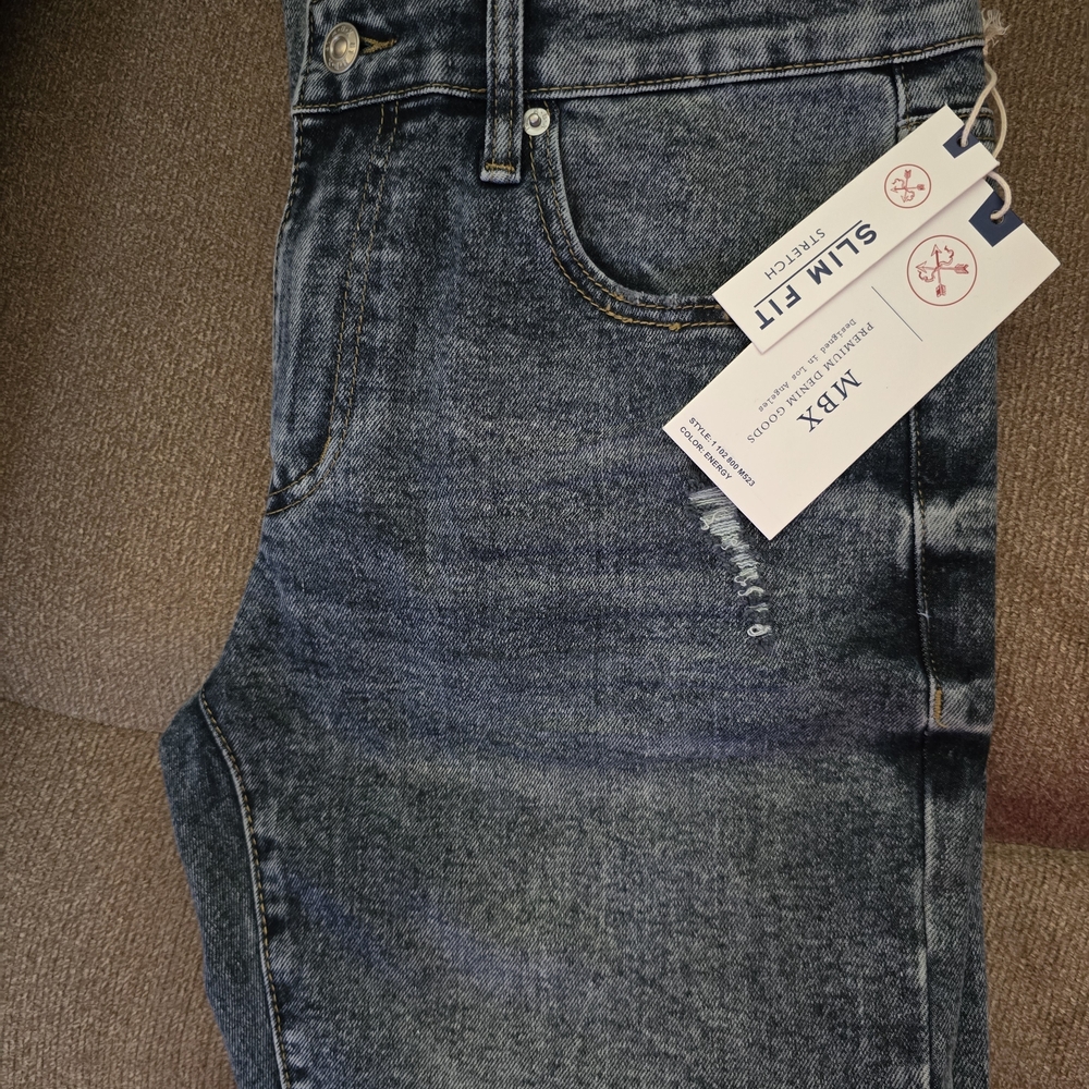MBX Slim Fit Men's Jeans - Dark Blue